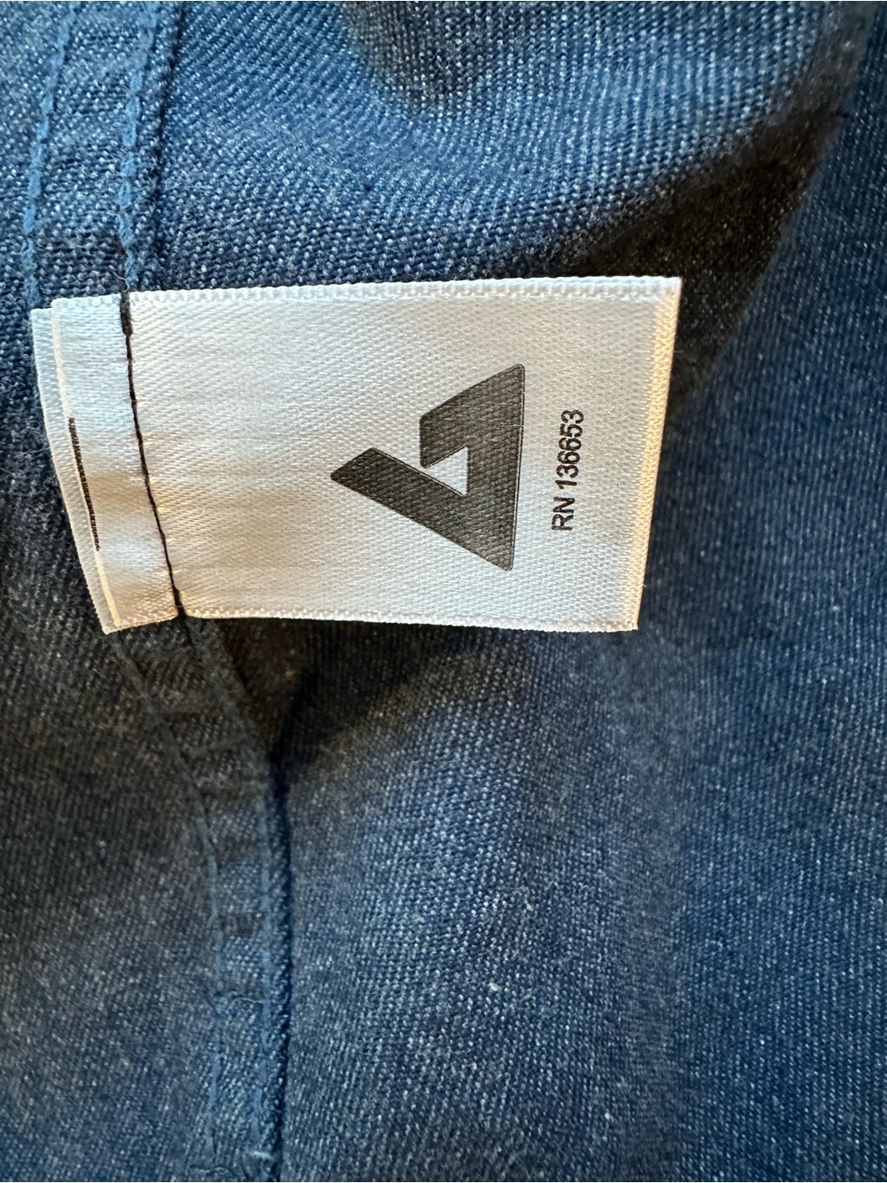 American Giant Navy Denim Shirt - Picture 3 of 4
